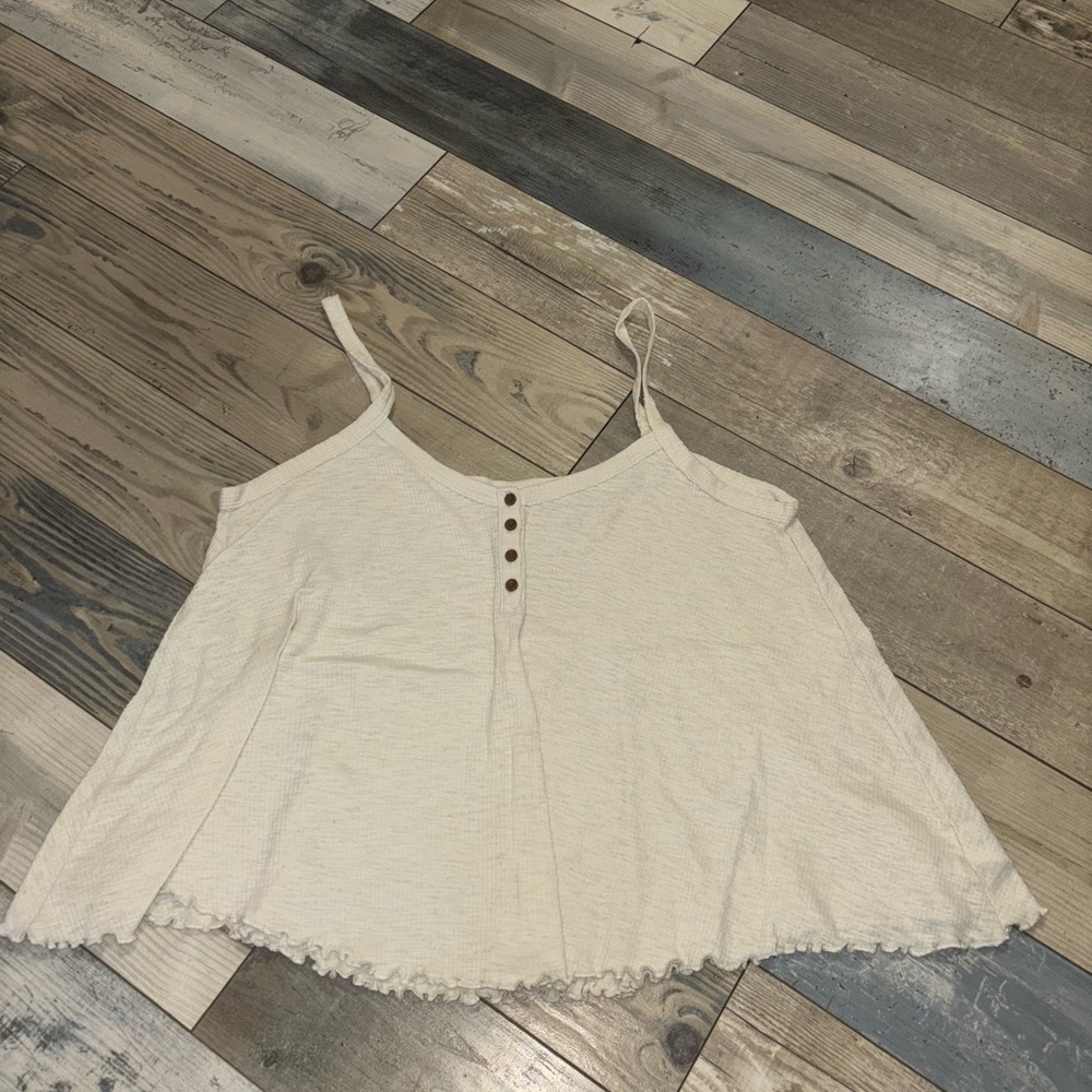 American Eagle Swing Tank Top in Cream Size M